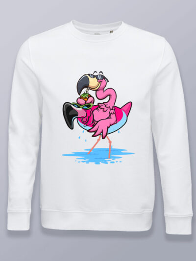 Sudadera sin capucha flamenco en flotador