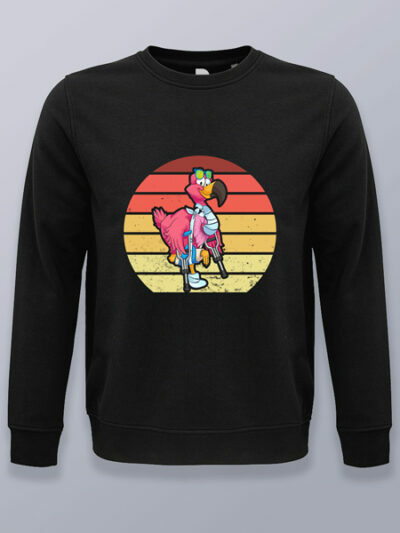 Sudadera sin capucha flamenco herido