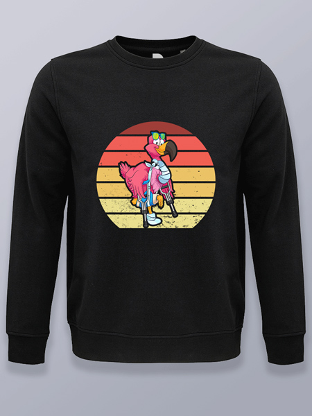 Sudadera sin capucha flamenco herido