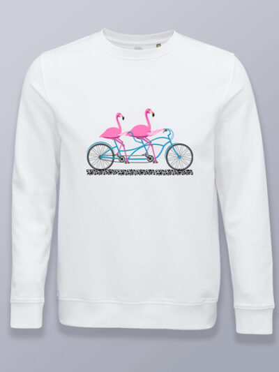 Sudadera sin capucha flamencos en tandem