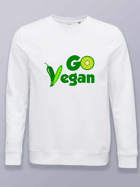 Sudadera sin capucha go vegan