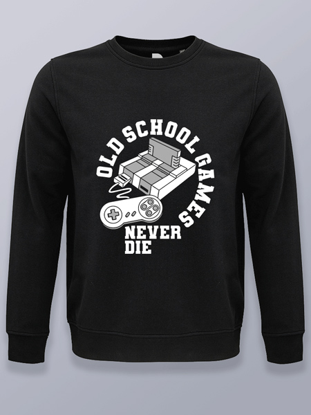 Sudadera sin capucha la vieja escuela nunca muere