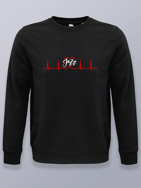 Sudadera sin capucha Latido de Jazz
