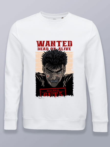 Sudadera sin capucha se busca a Guts