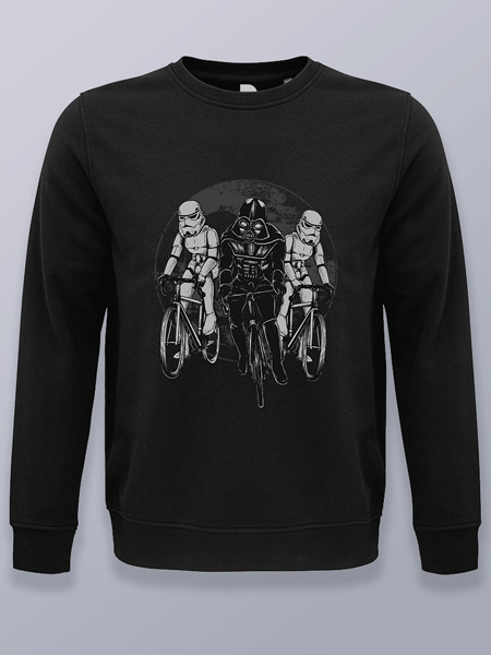 Sudadera sin capucha Star Wars en bicicleta