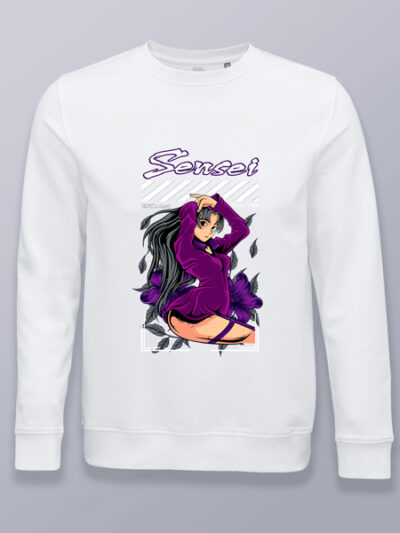 Sudadera sin capucha waifu sensei