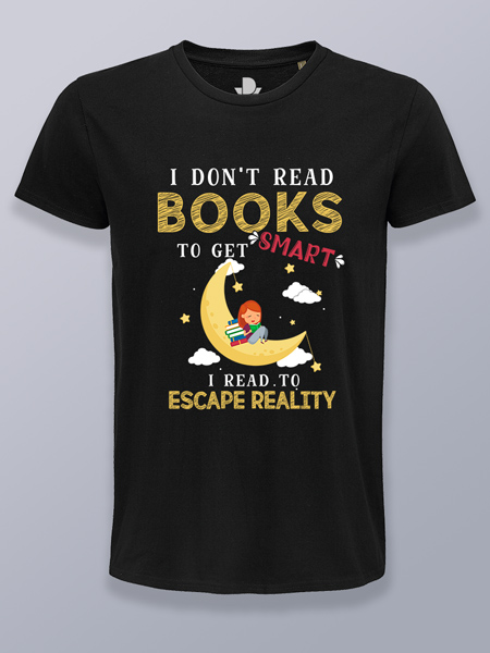 Camiseta hombre leo para escapar de la realidad
