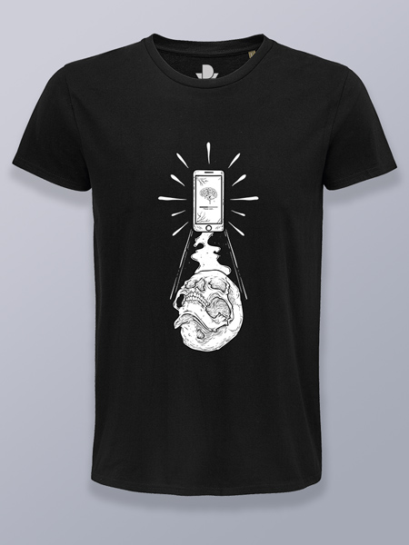 Camiseta hombre abducción electrónica