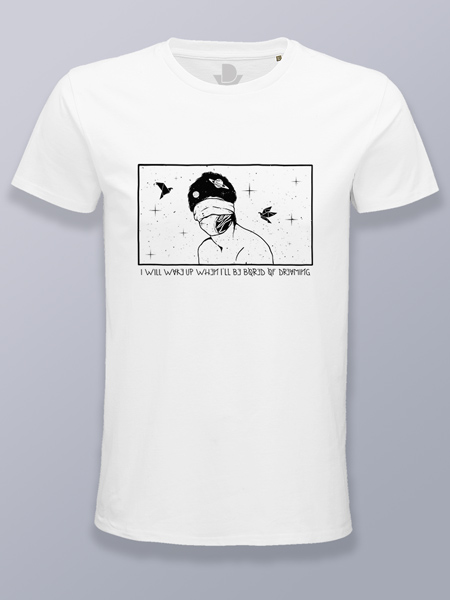 Camiseta hombre cansado de soñar