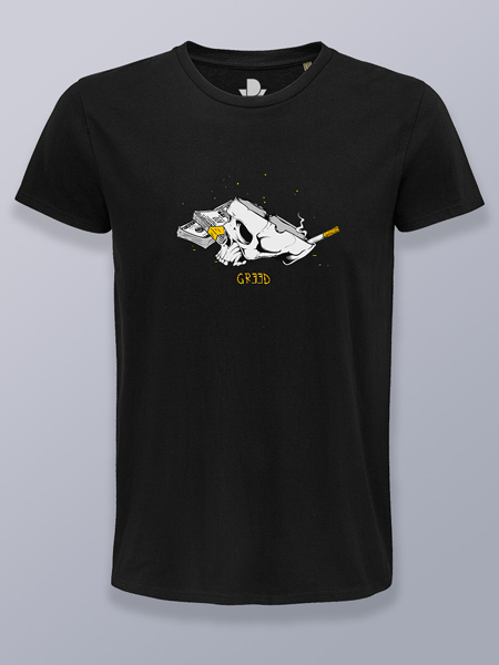 Camiseta hombre codicia
