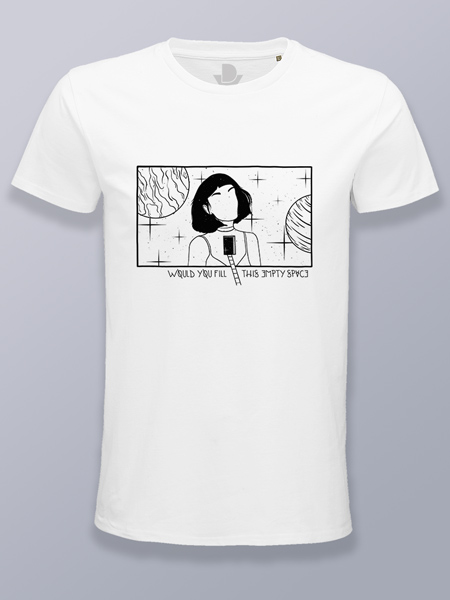 Camiseta hombre corazón vacío