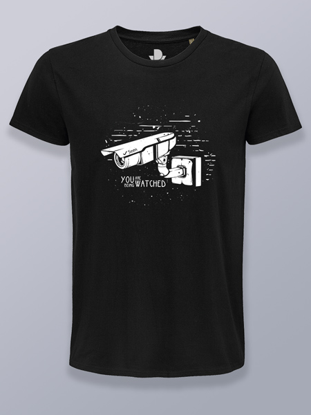 Camiseta hombre estás siendo observado