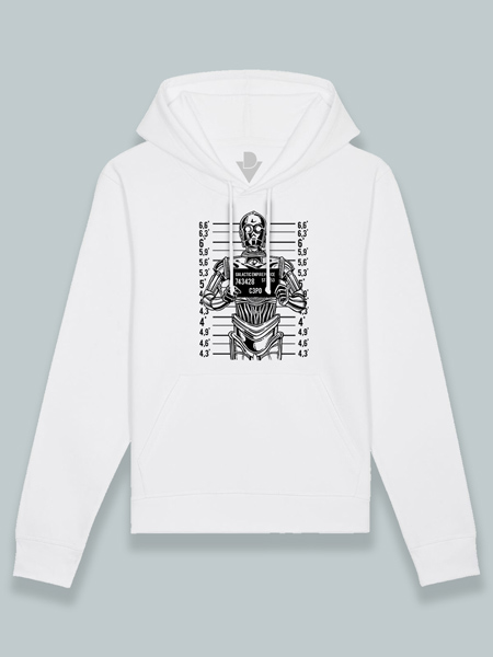 Sudadera con capucha C3PO foto policial