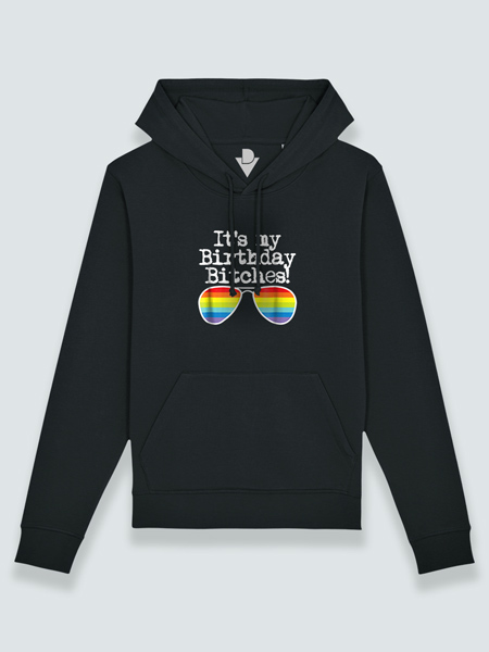 Sudadera con capucha cumpleaños gafas