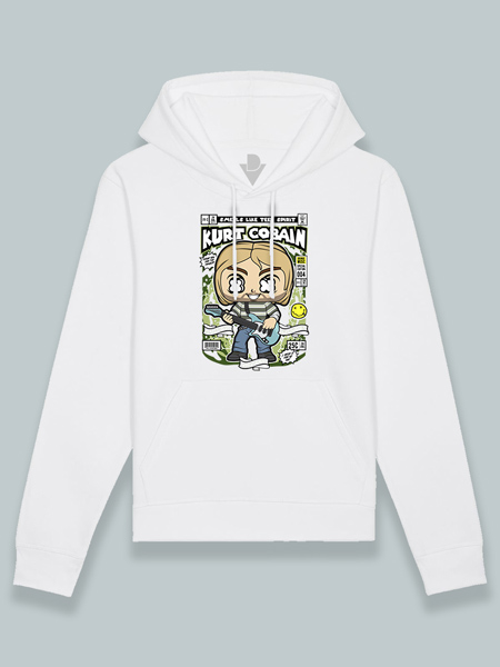 Sudadera con capucha Kurt Cobain en portada
