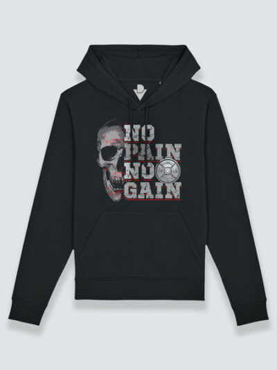 Sudadera con capucha no Pain No Gain calavera