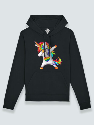 Sudadera con capucha unicornio LGTBIQ+