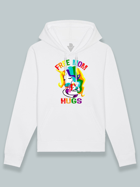 Sudadera con capucha abrazo de mamá LGTBIQ+