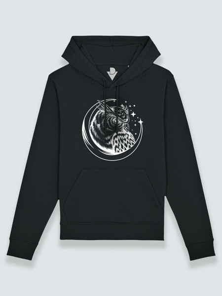 Sudadera con capucha búho (color blanco)