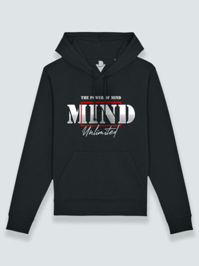 Sudadera con capucha poder de la mente (color blanco)