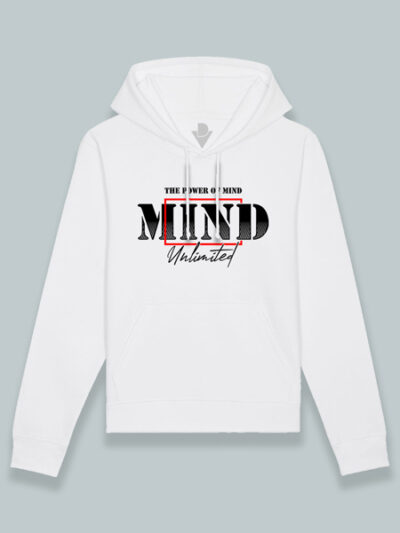 Sudadera con capucha poder de la mente (color negro)