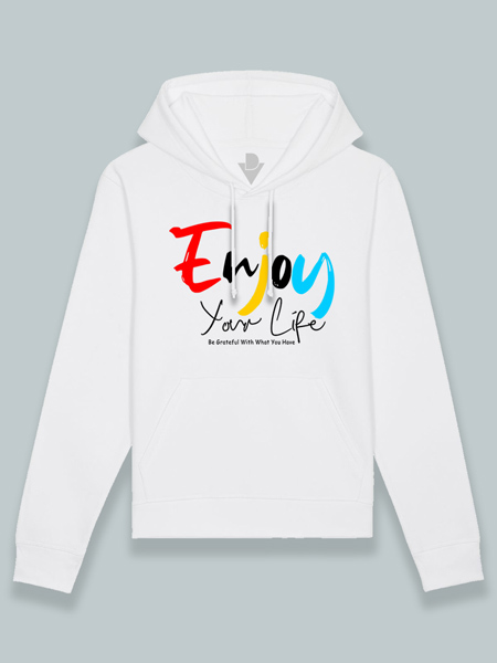 Sudadera con capucha enjoy (color negro)