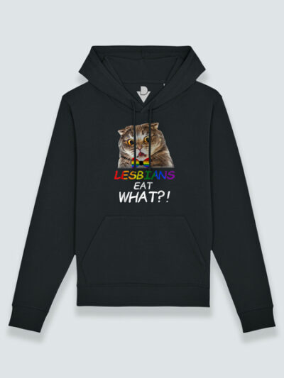 Sudadera con capucha gato lesbianas comen