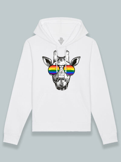 Sudadera con capucha jirafa gafas LGTBIQ+