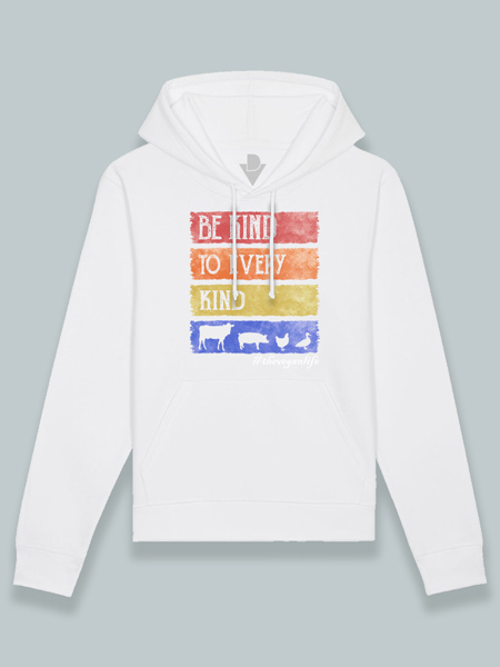 Sudadera con capucha se amable con cada especie