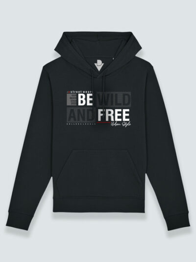 Sudadera con capucha wild and free (color blanco)
