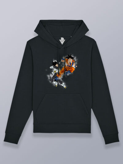 Sudadera con capucha Goku contra Vegeta