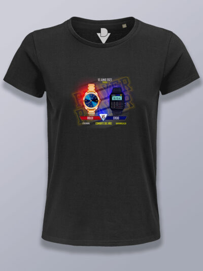 Camiseta mujer Rolex vs Casio