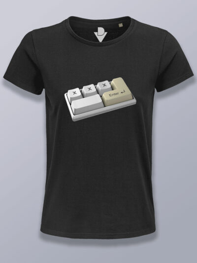 Camiseta mujer teclado funcional