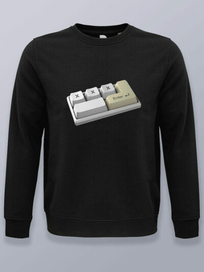 Sudadera sin capucha teclado funcional