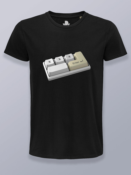 Camiseta hombre teclado funcional