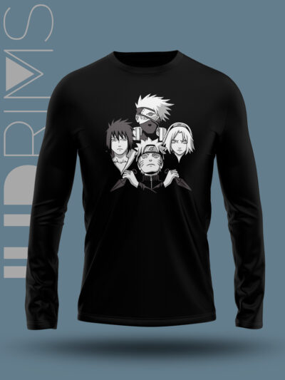 Camiseta manga larga Naruto-Kakashi-Sasuke-Sakura