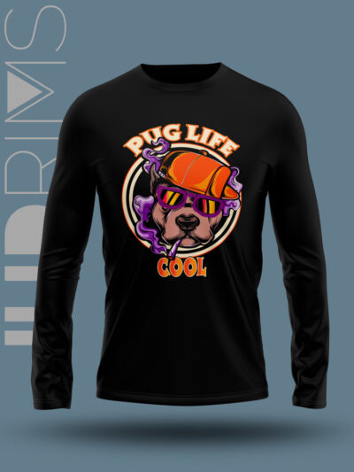 Camiseta manga larga Pug life