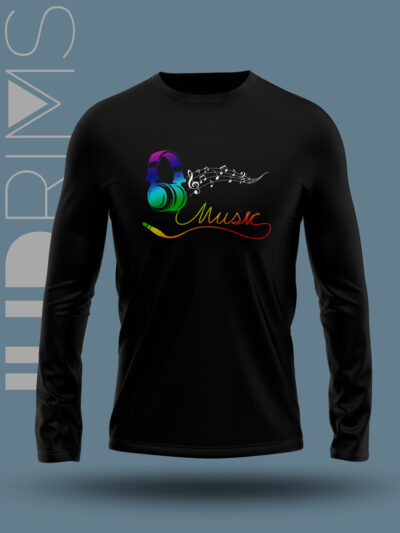 Camiseta manga larga la música es todo